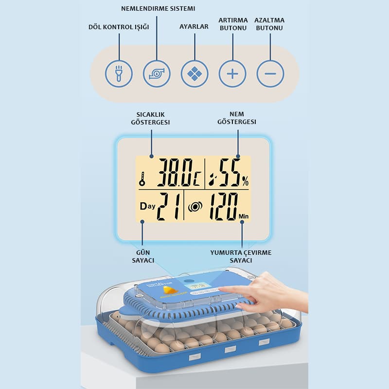 70 li kuluçka makinesi kontrol sistemi