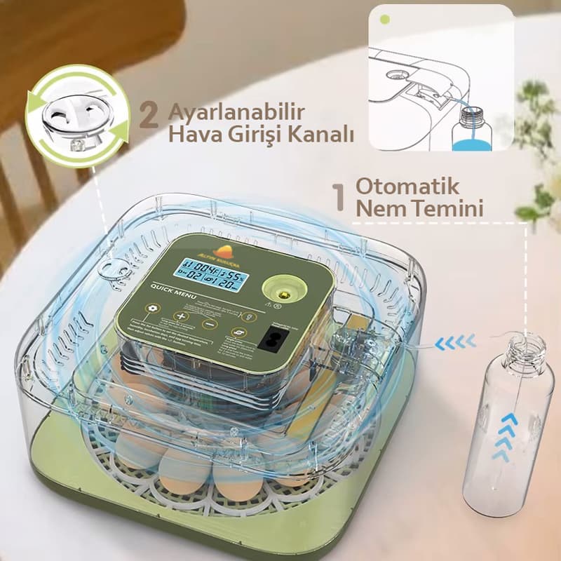 Altın 12 li havalandırma ve nemlendirme