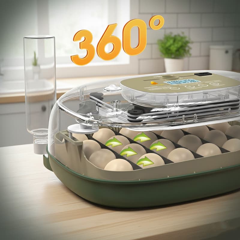 24 lü Altın kuluçka makinesi yumurta çevirme