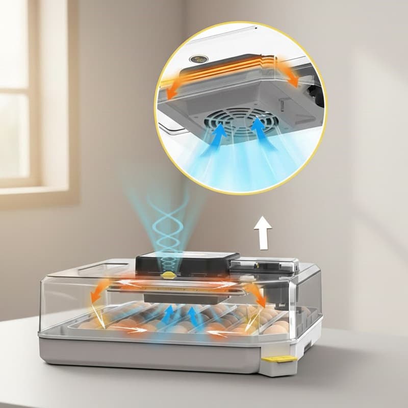 48 li kuluçka makinesi havalandırması