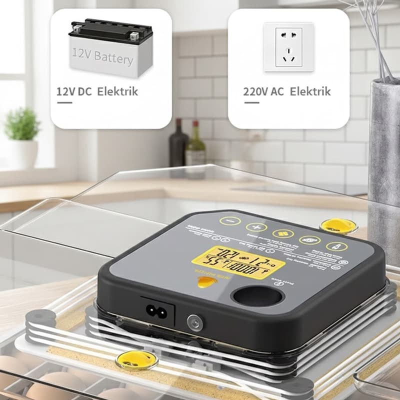 48 li kuluçka makinesi 12v+220 elektikle çalışması