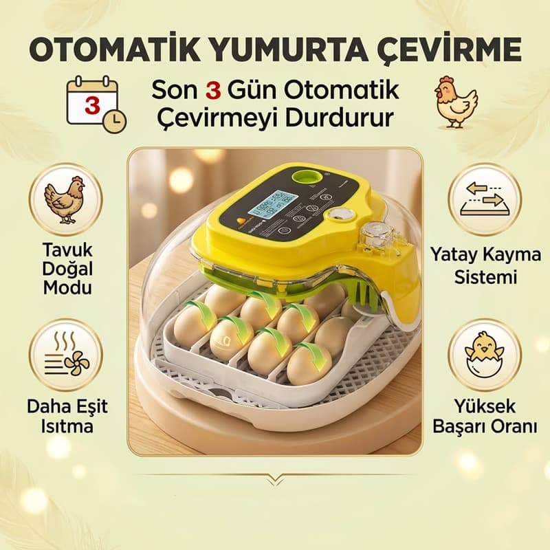 M16-Pro Otomatik Yumurta Çevirme Sistemi